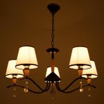 Люстра "Брюссель" 5x60Вт E14 черный 58х58х85 см.