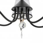 Люстра "Брюссель" 5x60Вт E14 черный 58х58х85 см.