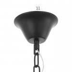 Люстра "Брюссель" 5x60Вт E14 черный 58х58х85 см.