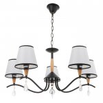 Люстра "Брюссель" 5x60Вт E14 черный 58х58х85 см.