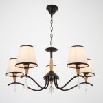 Люстра "Брюссель" 5x60Вт E14 черный 58х58х85 см.