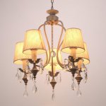 Люстра "Катания" 5x60Вт E14  белый патинированый 58х58х85 см.