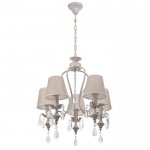 Люстра "Катания" 5x60Вт E14  белый патинированый 58х58х85 см.