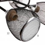 Люстра "Орлеан" 6x60Вт E27 черный-хром 63х63х18 см.