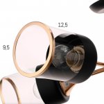 Люстра "Винетта" 4x60Вт E27 черный-золото 58,5х44х17 см.