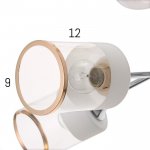 Люстра "Винетта" 4x60Вт E27 белый-хром 58,5х44х17 см.