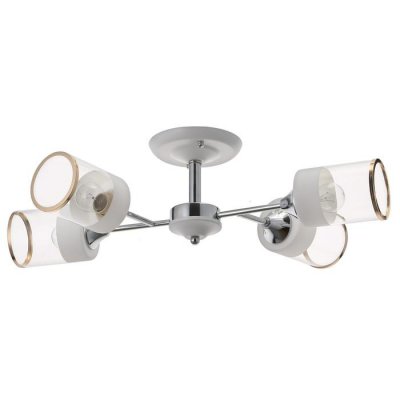 Люстра "Винетта" 4x60Вт E27 белый-хром 58,5х44х17 см.