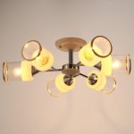 Люстра "Винетта" 6x60Вт E27 белый-хром 59,5х59,5х17 см.