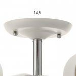 Люстра "Винетта" 6x60Вт E27 белый-хром 59,5х59,5х17 см.