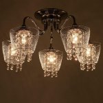 Люстра "Лаура" 5x60Вт E27 хром 54х54х29 см.