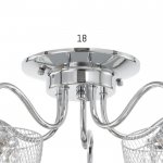 Люстра "Лаура" 5x60Вт E27 хром 54х54х29 см.