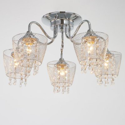 Люстра "Лаура" 5x60Вт E27 хром 54х54х29 см.