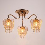 Люстра "Лаура" 3x60Вт E27 золото 54х54х29 см.
