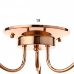 Люстра "Лаура" 3x60Вт E27 золото 54х54х29 см.