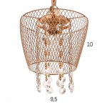 Люстра "Лаура" 3x60Вт E27 золото 54х54х29 см.