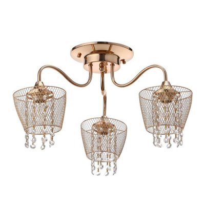 Люстра Люстра "Лаура" 3x60Вт E27 золото 54х54х29 см.