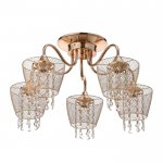 Люстра "Лаура" 5x60Вт E27 золото 54х54х29 см.