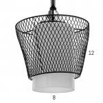 Люстра "Мирра" 3x60Вт E27 черный 56х56х30 см.