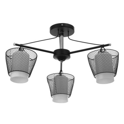 Люстра Люстра "Мирра" 3x60Вт E27 черный 56х56х30 см.