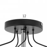 Люстра "Мирра" 5x60Вт E27 черный 56х56х30 см.