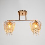 Люстра "Лаура" 2x60Вт E27 золото 44х14х30 см.