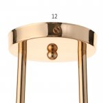 Люстра "Лаура" 3x60Вт E27 золото 60х14х30 см.