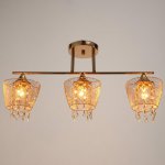 Люстра "Лаура" 3x60Вт E27 золото 60х14х30 см.