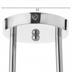 Люстра "Лаура" 2x60Вт E27 хром 44х14х30 см.