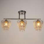 Люстра "Лаура" 3x60Вт E27 хром 60х14х30 см.