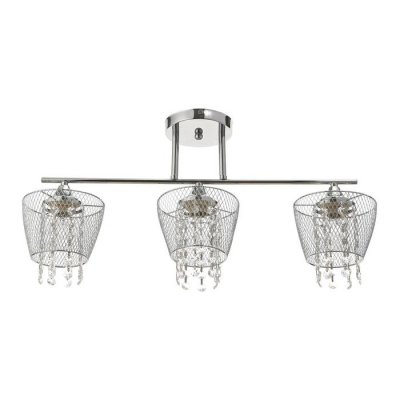 Люстра "Лаура" 3x60Вт E27 хром 60х14х30 см.