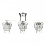 Люстра "Лаура" 3x60Вт E27 хром 60х14х30 см.