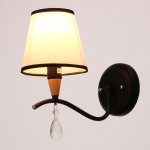 Бра "Брюссель" 1x60Вт E14 черный 26х14х26 см.