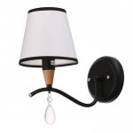 Бра "Брюссель" 1x60Вт E14 черный 26х14х26 см.