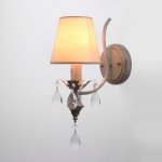 Бра "Катания" 1x60Вт E14 белый-золото 23х14х36 см.