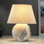 Лампа настольная 7515118TL/1 E14 40Вт белый-серебро 25х25х37,5 см