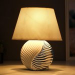 Лампа настольная 7515118TL/1 E14 40Вт белый-серебро 25х25х37,5 см