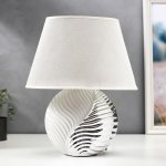 Лампа настольная 7515118TL/1 E14 40Вт белый-серебро 25х25х37,5 см