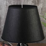 Лампа настольная 7515122TL/1 E14 40Вт черный-серебро 24,5х24,5х38 см