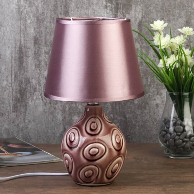 Лампа настольная 7515128TL/1 E14 40Вт фиолет 18х18х29 см Лампа настольная 7515128TL/1 E14 40Вт фиолет 18х18х29 см