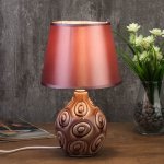 Лампа настольная 7515128TL/1 E14 40Вт фиолет 18х18х29 см