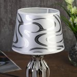 Лампа настольная 7555090TL/1 E14 40Вт белый-серебро 17х17х29,5 см