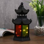 Ночник 9314183N LED батарейки 3ААА черный 11х12,5х24,5 см