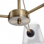 Люстра "Адонис" 3х40Вт Е14 черный-латунь 64х64х26 см