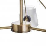 Люстра "Адонис" 3х40Вт Е14 черный-латунь 64х64х26 см