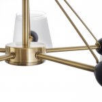 Люстра "Адонис" 5х40Вт Е14 черный-латунь 64х64х26 см