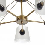 Люстра "Адонис" 5х40Вт Е14 черный-латунь 64х64х26 см