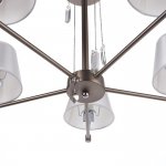 Люстра "Винсент" 5х40Вт Е14 серебро 65х65х56 см