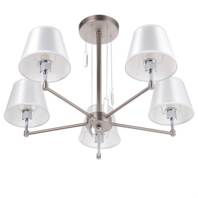 Люстра "Винсент" 5х40Вт Е14 серебро 65х65х56 см