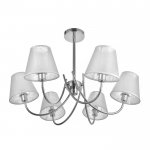 Люстра "Ривьера" 6х40Вт Е14 хром 67х67х43 см