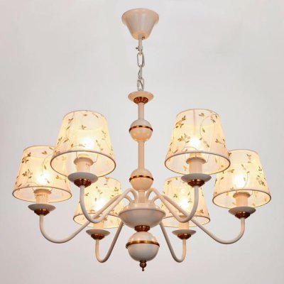 Люстра "Лоретте" 6x40Вт E14 белый 53х53х85 см.